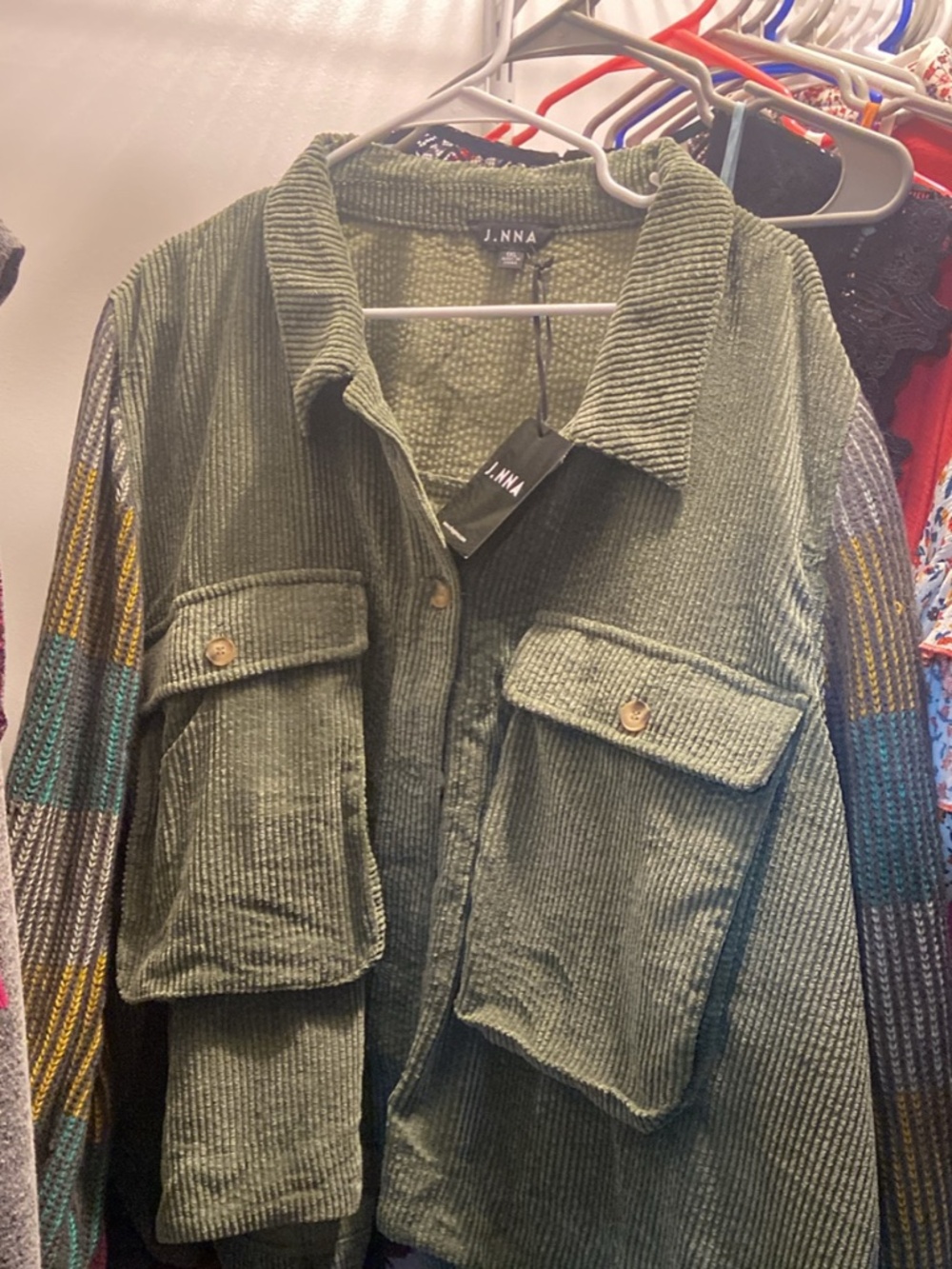 J.NNA Corduroy Shacket